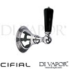 Cifial 32217ABC.R 32217A2.L Asbury 3 4 Inch Wall Stop Valve Spare Parts